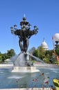 The fountain is a symbol of success and abundance. Royalty Free Stock Photo